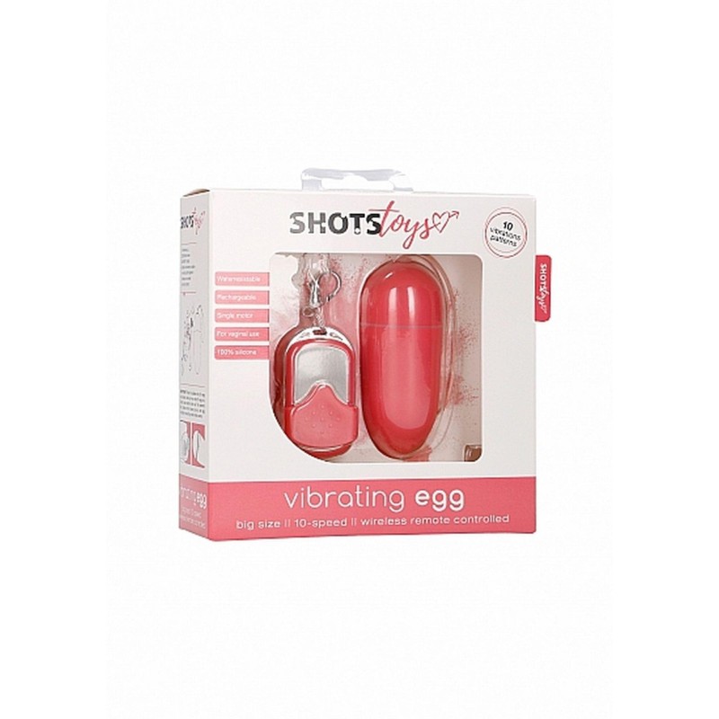 10 Speed Remote Vibrating Egg - Big - Pink